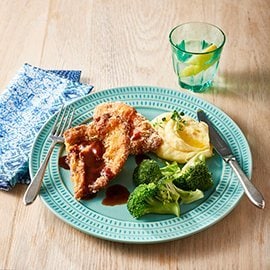 Lamb Schnitzel with Rosemary Parmesan Crumb Lamb Schnitzel with Rosemary Parmesan Crumb