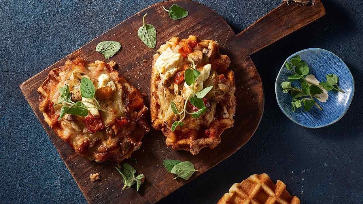 Philly Cheese Waffle Pizza – Recipe