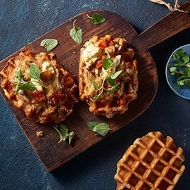 Philly Cheese Waffle Pizza Philly Cheese Waffle Pizza