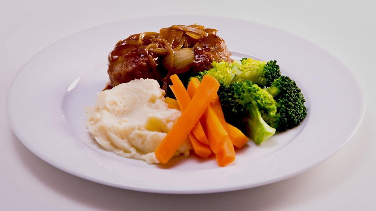 Rissoles with Onion Gravy – Recipe Rissoles with Onion Gravy – Recipe