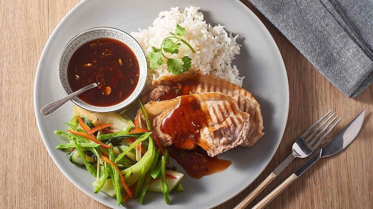 Thai Chilli Glazed Pork Loin Chop – Recipe