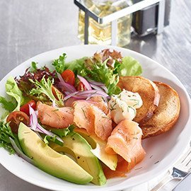 Smoked Salmon, Rocket and Avocado Salad Smoked Salmon, Rocket and Avocado Salad
