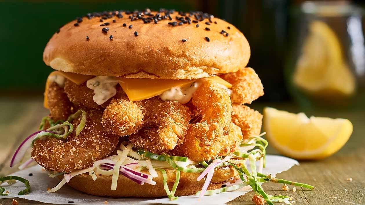 Popcorn Prawn Rolls and Jalapeno Mayo – Recipe Popcorn Prawn Rolls and Jalapeno Mayo – Recipe