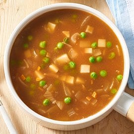Beef, Vegetable and Parmesan Soup