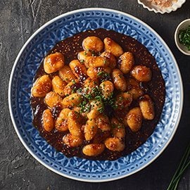 Sticky Spiced Gnocchi