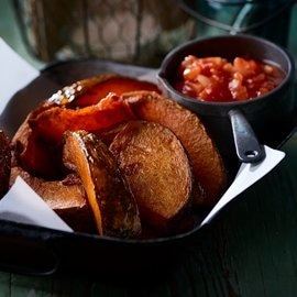 Loaded Pumpkin Wedges with Pico De Gallo