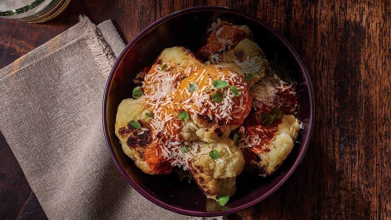 Pan Fried Cauliflower Romesco – Recipe
