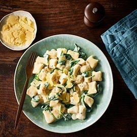 Potato Gnocchi, Blue Cheese Sauce