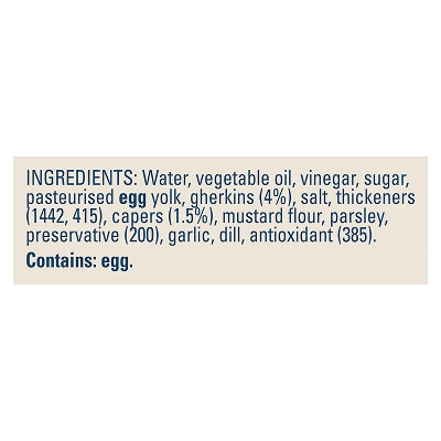 HELLMANN'S Tartare Sauce 2.55L - 