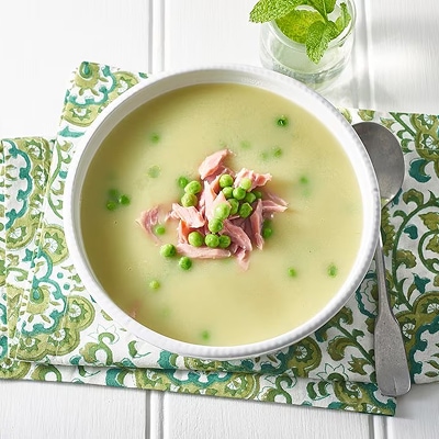 Knorr Professional Garden Pea and  Ham Dry Mix Soup Gluten Free 1.8kg - Knorr Professional Dry Mix Soups are made from real ingredients to deliver an authentic, scratch-like taste that evokes the comfort of home.