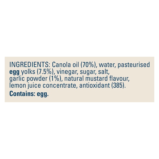 Hellmann's Real Aioli Gluten Free 10kg - HELLMANN'S Real Aioli is made to an authentic recipe using real egg yolks with an infusion of garlic for that balanced, scratch made taste.
