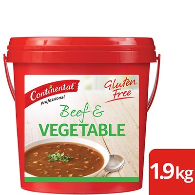 CONTINENTAL Professional Gluten Free Beef & Vegetable Soup Mix 1.9kg - 