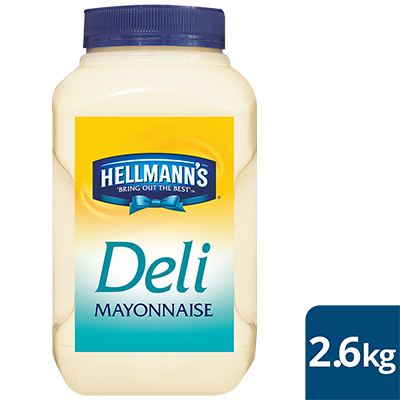 HELLMANN'S Deli Mayonnaise 2.6kg - Hellmann's deli Mayonnaise delivers a consistent sweet and tangy taste in every bite at an affordable price.