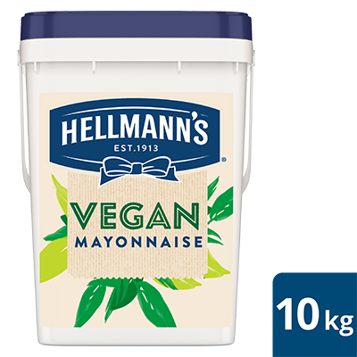 HELLMANN'S Vegan Mayonnaise 10kg - With the same great taste, texture, & quality as Hellmann’s Real, this Vegan mayonnaise is the one mayo for every diner.