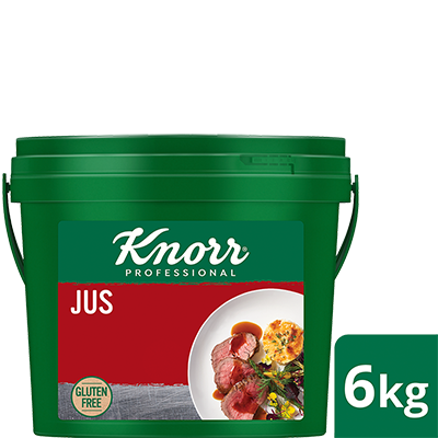 KNORR Jus Gluten Free 6kg - KNORR Jus Gluten Free with its caramelised notes from quality Australian beef is the perfect companion for your premium dishes.