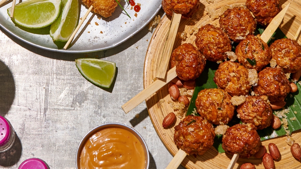 Bola-Bola Pork Balls Skewers with a Curry Twist – Recipe