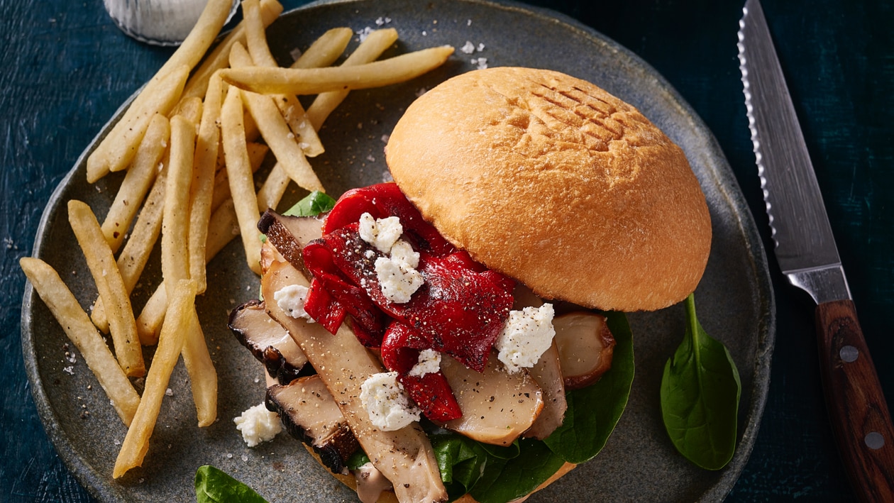 Braised Mushroom Burger – Recipe