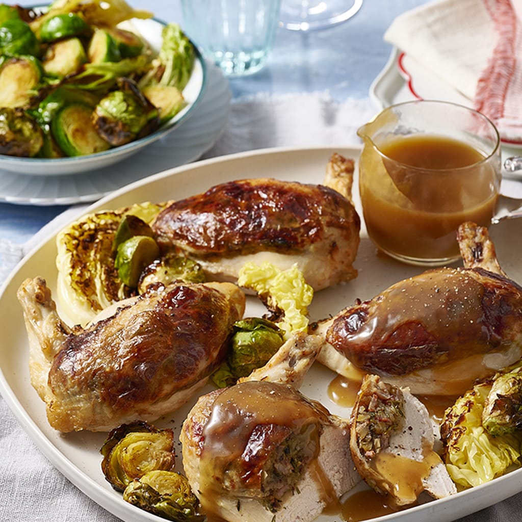 Chestnut and Leek Stuffed Chicken Supreme Chestnut and Leek Stuffed Chicken Supreme