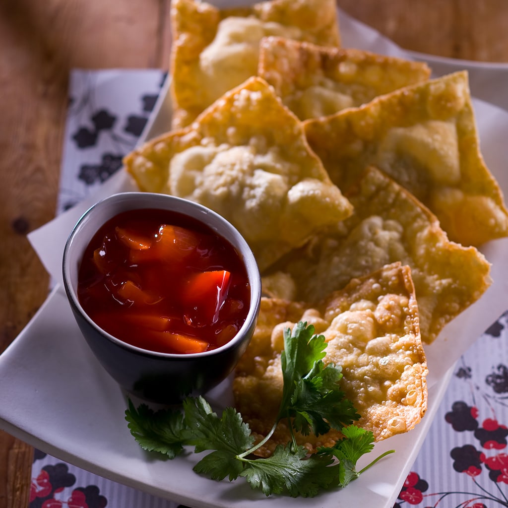 Chicken and Ginger Spring Wontons