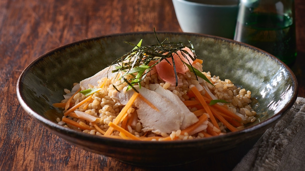 Chicken Sushi Salad with Miso Vinaigrette – Recipe