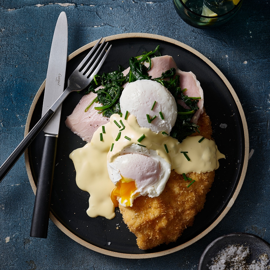 Eggs Benny Chicken Schnitzel Eggs Benny Chicken Schnitzel