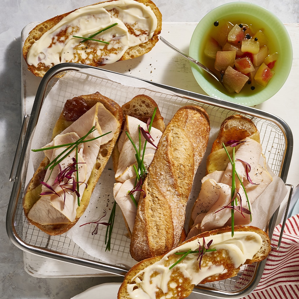 Fig Jam and Turkey Sandwich