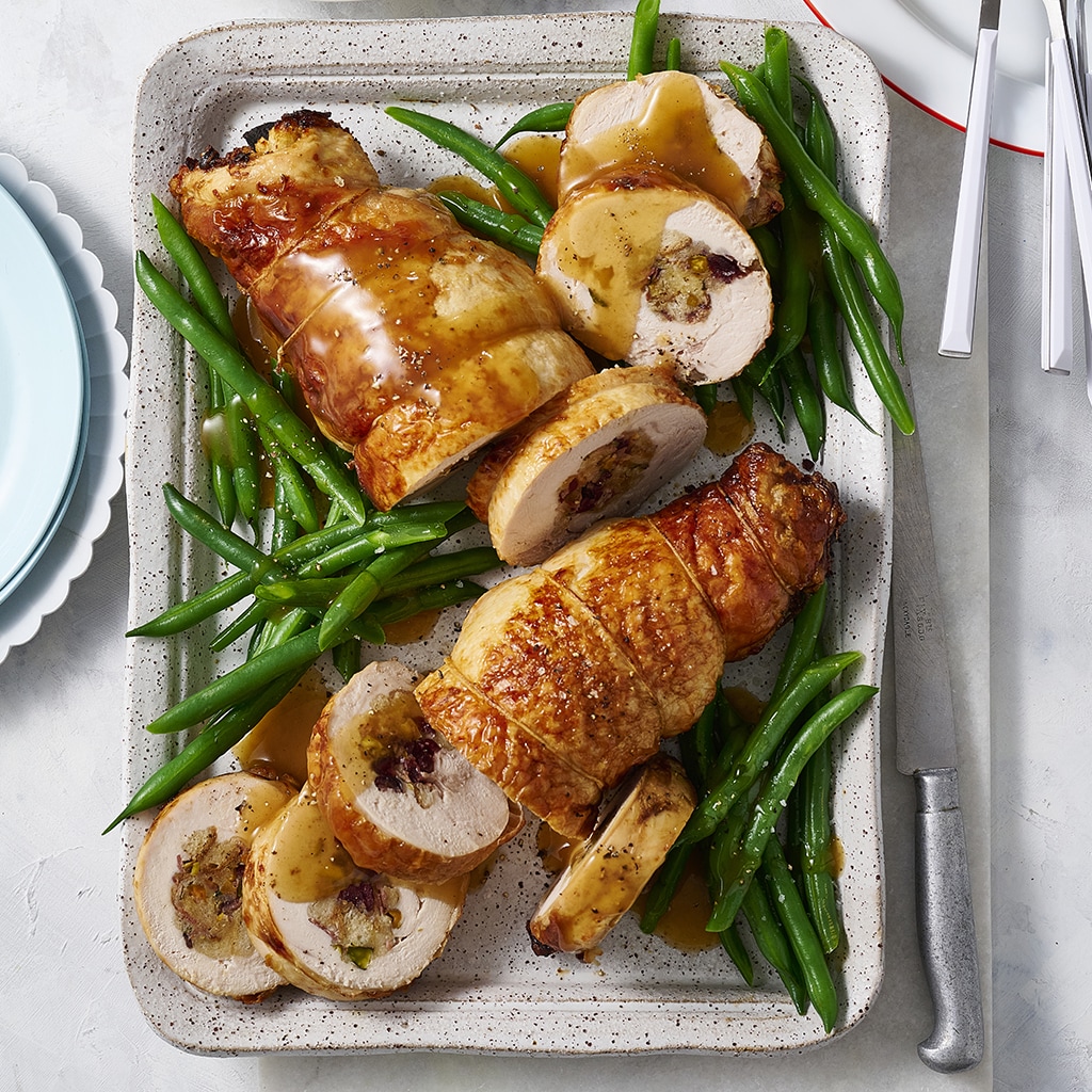 Rolled Turkey Breast with Cranberry Stuffing Rolled Turkey Breast with Cranberry Stuffing