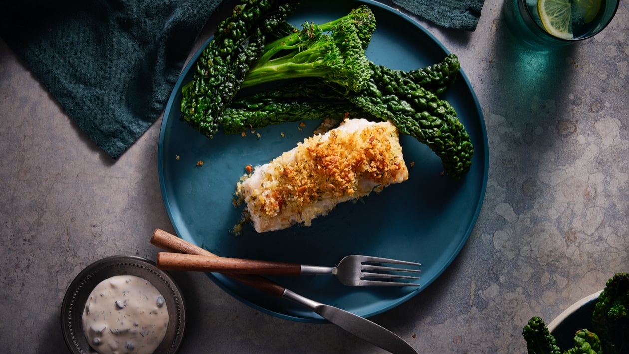 Herb-crumbed Ling with Hollandaise Tartare – Recipe Herb-crumbed Ling with Hollandaise Tartare – Recipe