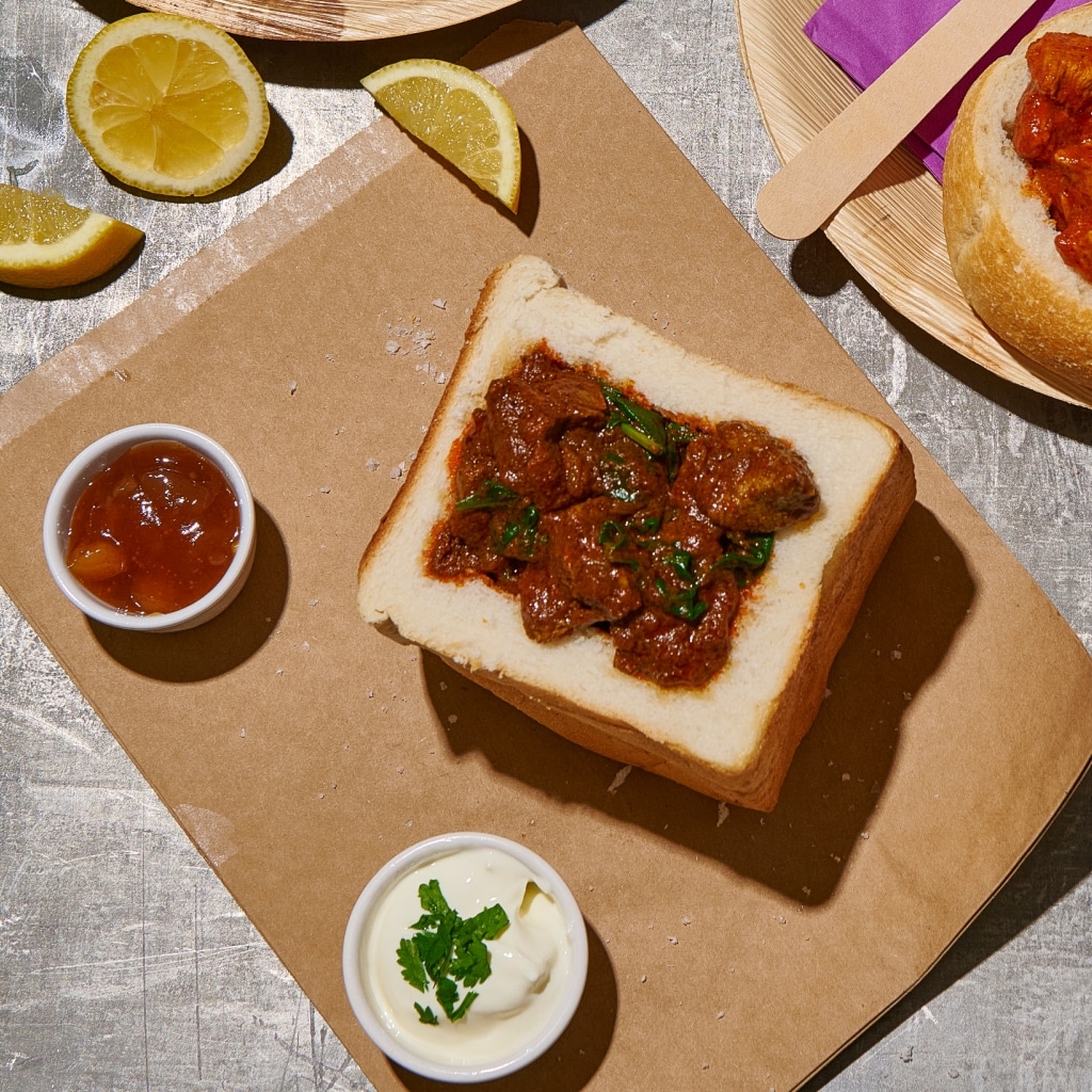 Lamb Rogan Josh Bunny Chow Lamb Rogan Josh Bunny Chow