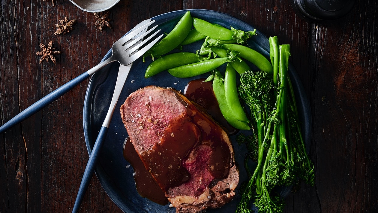 Asian Crusted Beef Sirloin Roast – Recipe