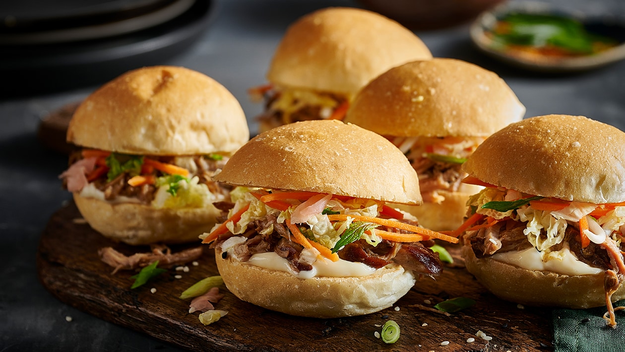 Asian Master Stock Pulled Pork Sliders – Recipe