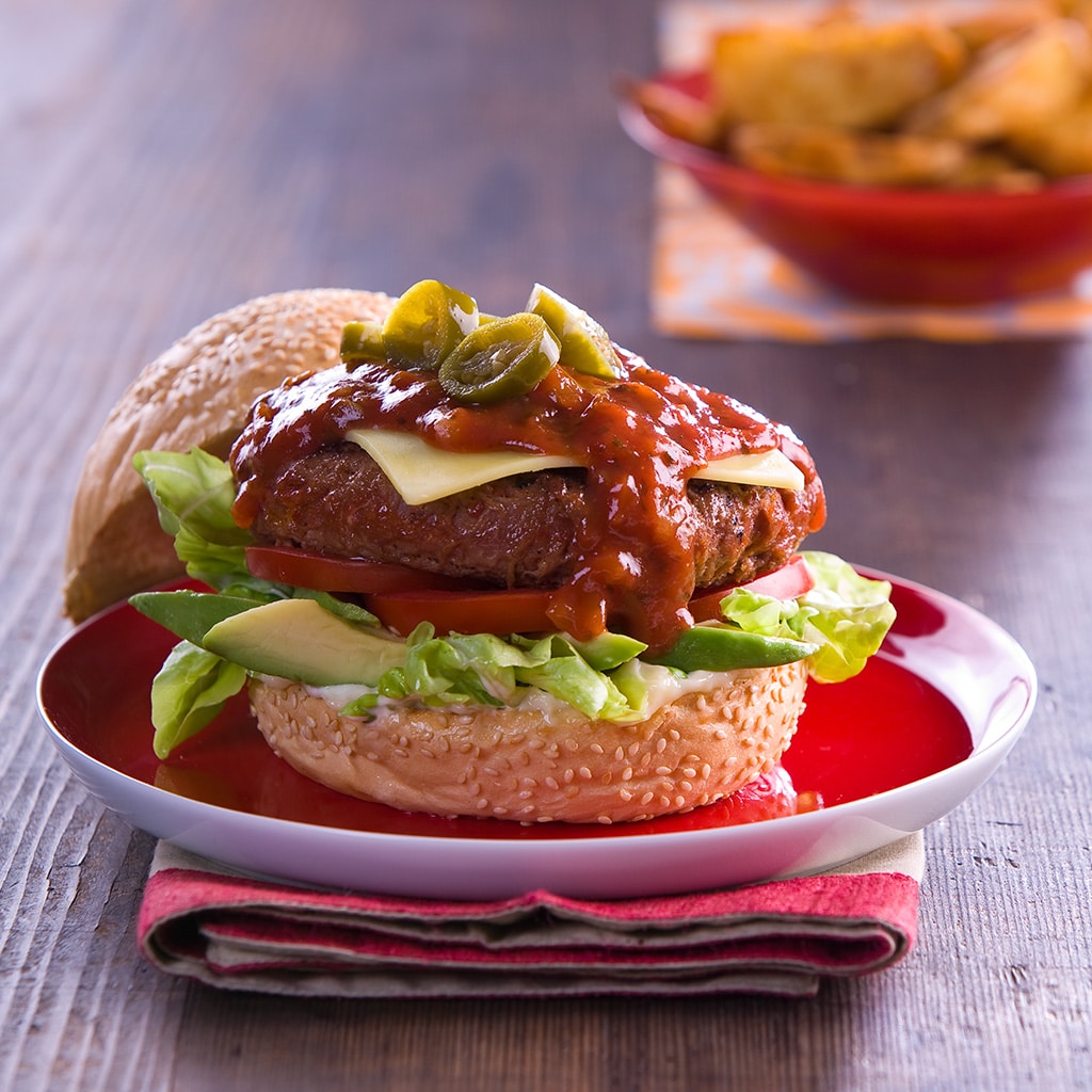 Baja Burger (Chilli Cheese Beef Burger) Baja Burger (Chilli Cheese Beef Burger)