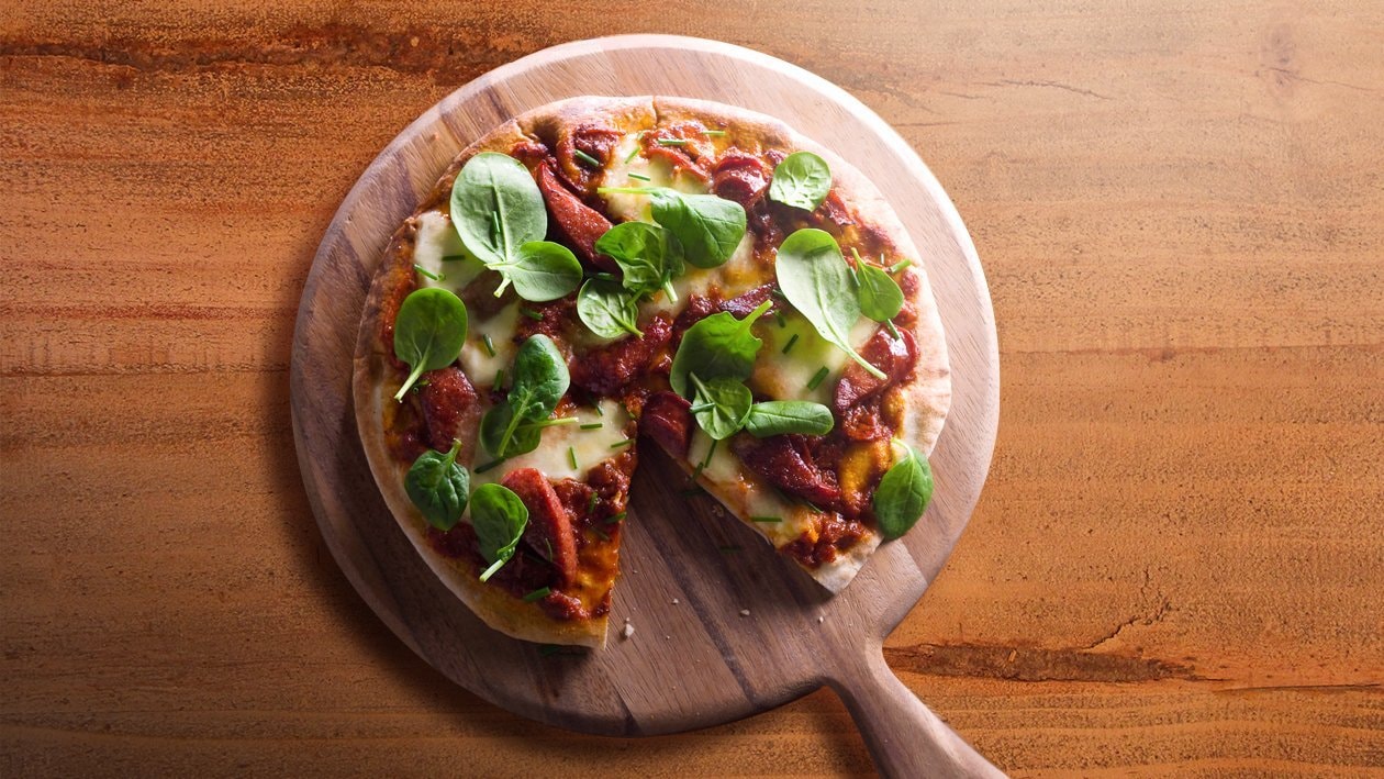 Chorizo and Mozzarella Pizza with Sundried Tomato – Recipe