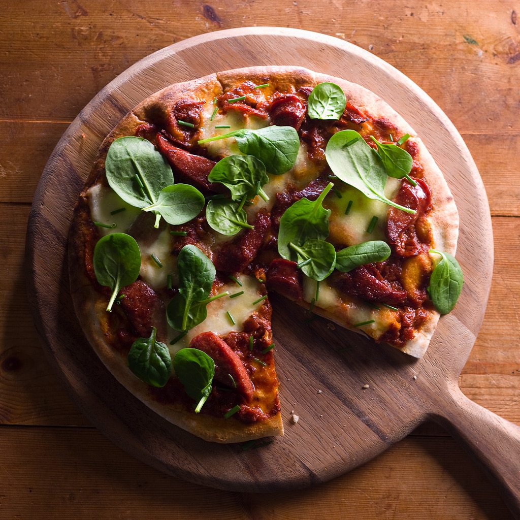 Chorizo and Mozzarella Pizza Chorizo and Mozzarella Pizza