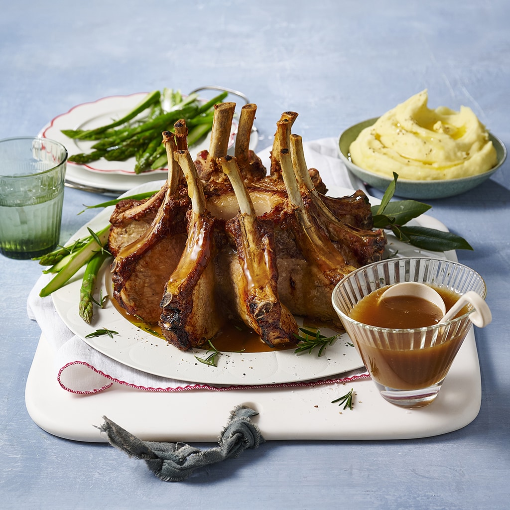 Crown Roast of Pork with Apple Cider Gravy Crown Roast of Pork with Apple Cider Gravy