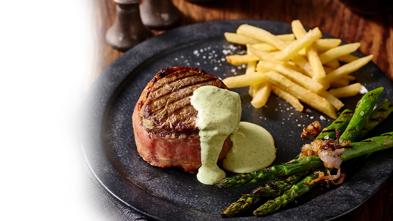 Filet Mignon with Pomme Frites and Herb Béarnaise – Recipe