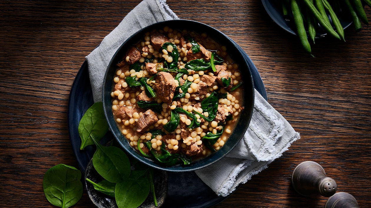 Miso and Honey Braised Lamb with Pearl Barley – Recipe