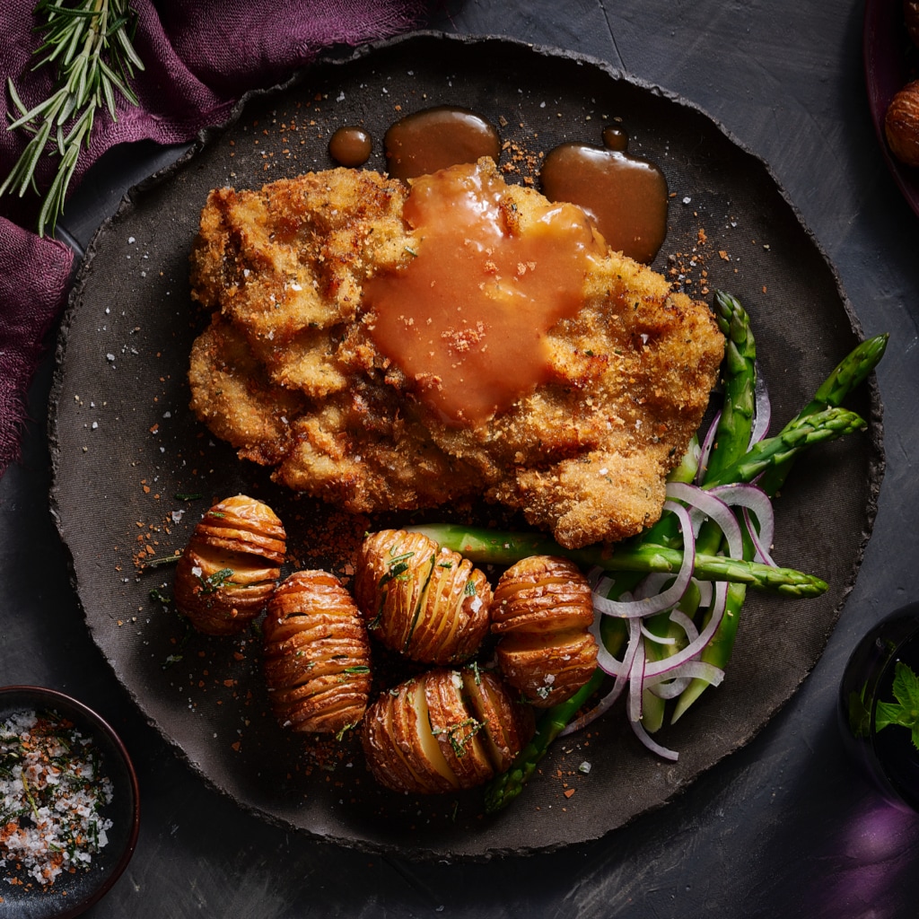 Rosemary Parmesan Lamb Schnitzel