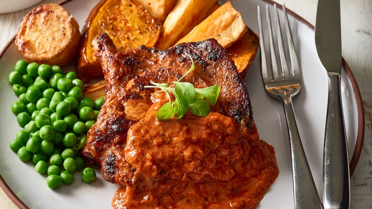 Tandoori Pork Chops with Rogan Josh Sauce – Recipe