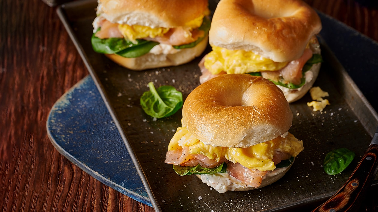 Bagel Breakfast Sliders – Recipe