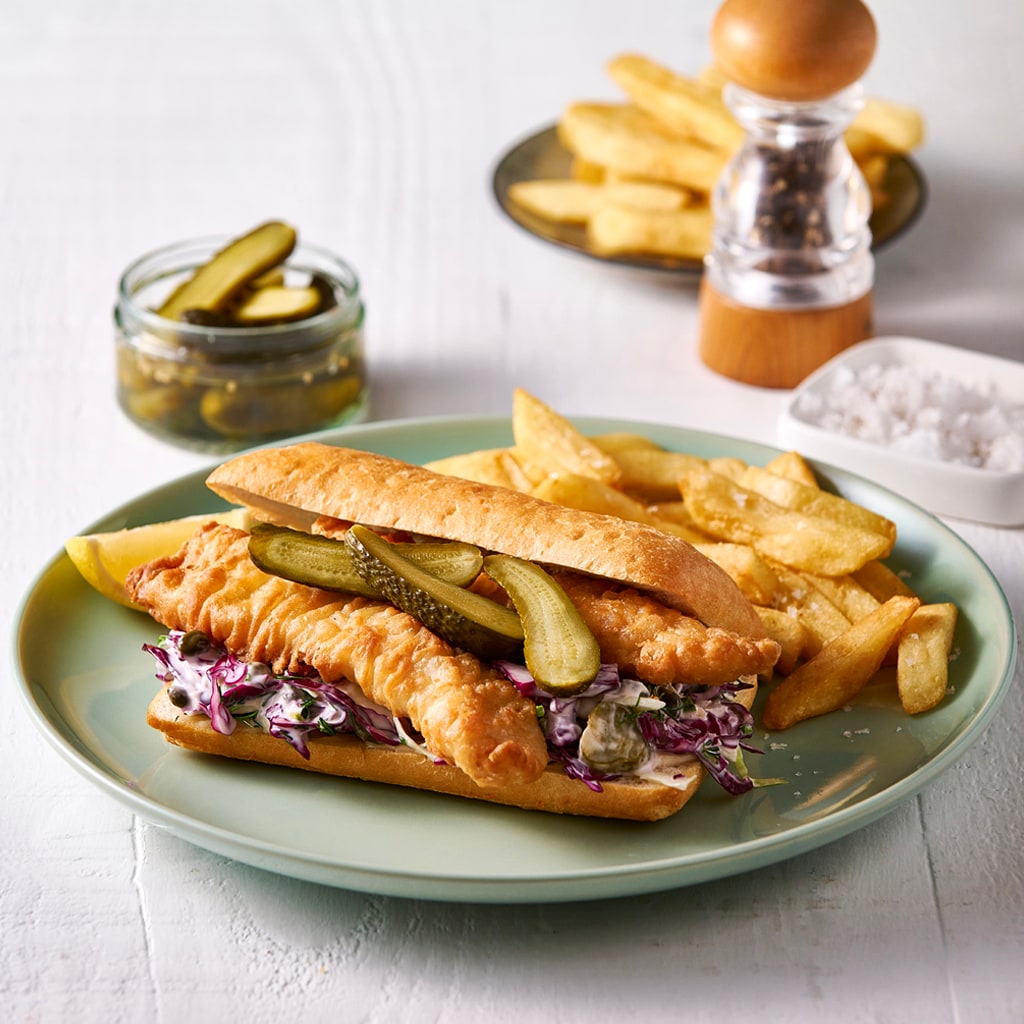 Fish Sandwich with Tartare Slaw Fish Sandwich with Tartare Slaw