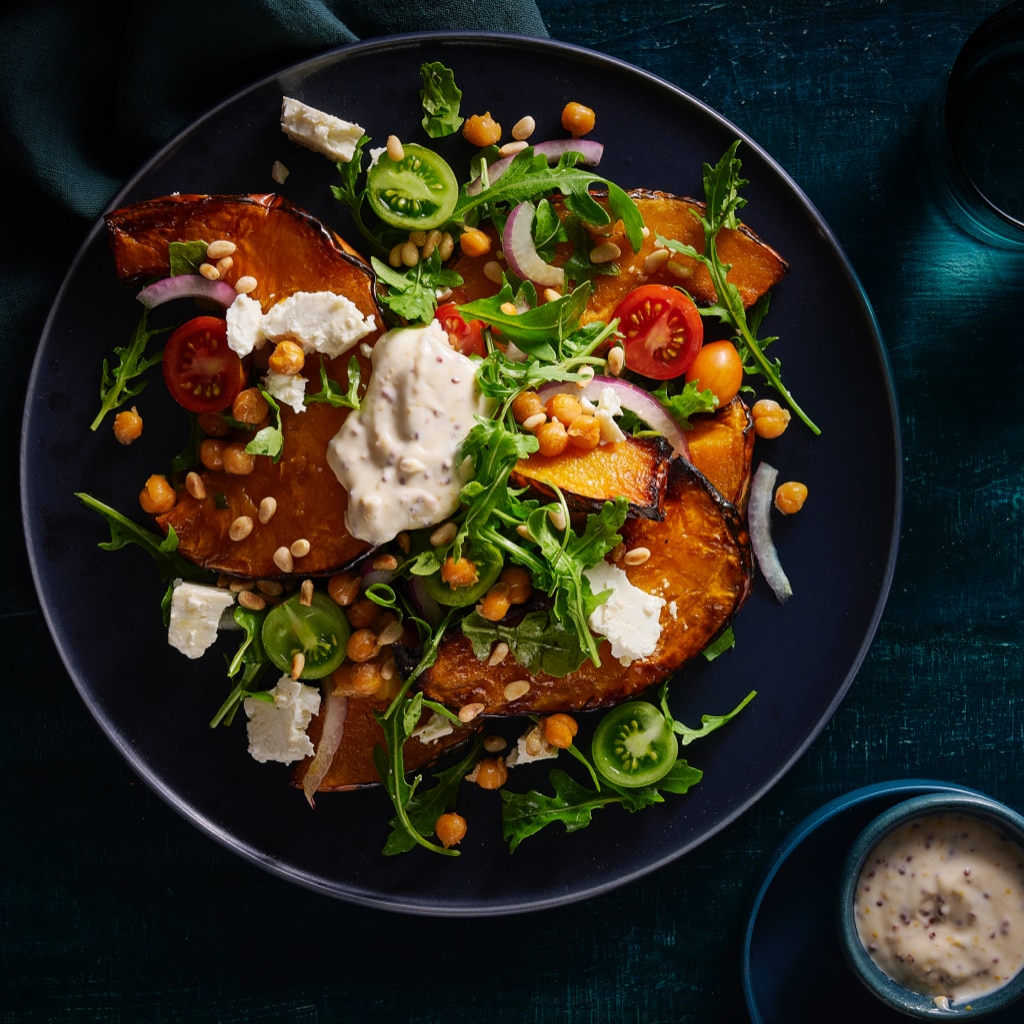 Slow Roasted Pumpkin and Chickpea Salad