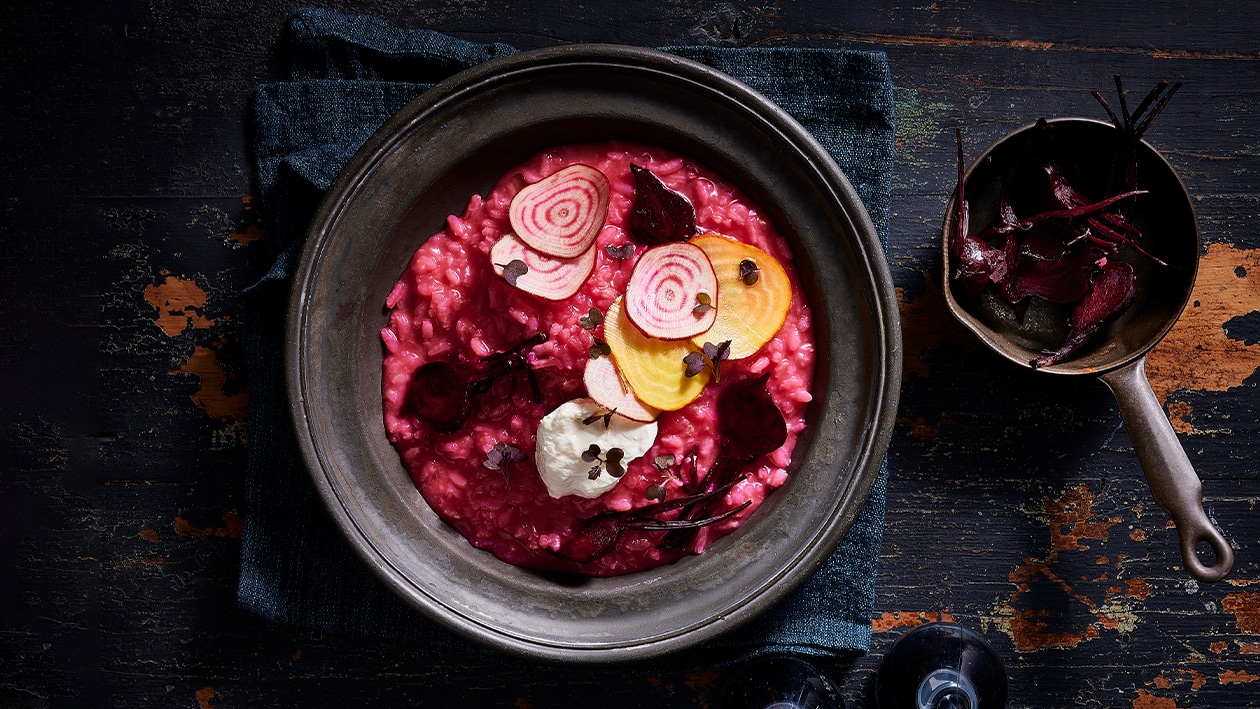 Beetroot Risotto with Labne – Recipe