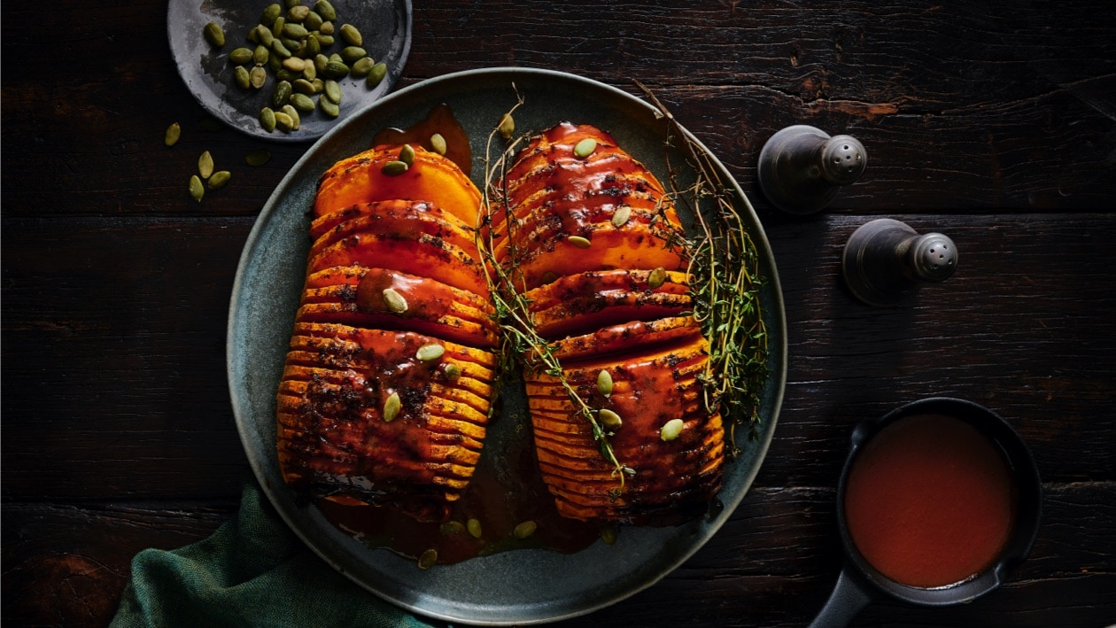 Roasted Hassleback Pumpkin – Recipe