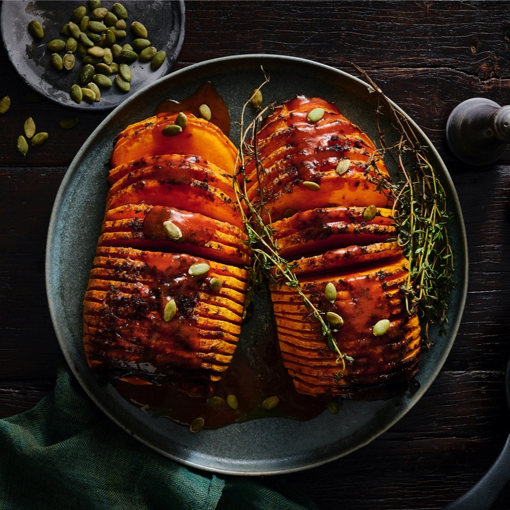 Roasted Hassleback Pumpkin Roasted Hassleback Pumpkin