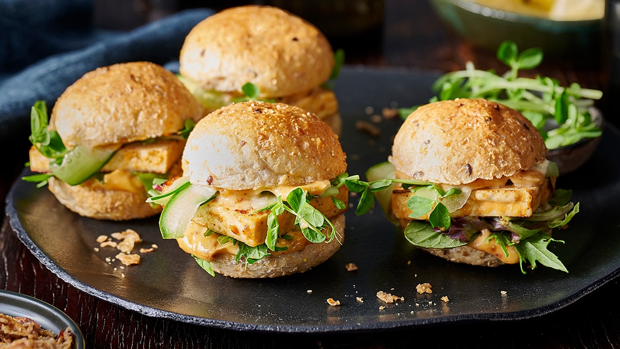 Satay Tofu Sliders Recipe