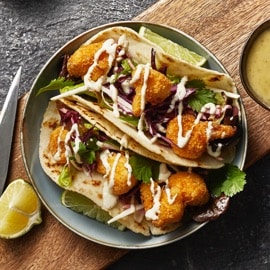 Crispy Fried Cauliflower Tacos Crispy Fried Cauliflower Tacos