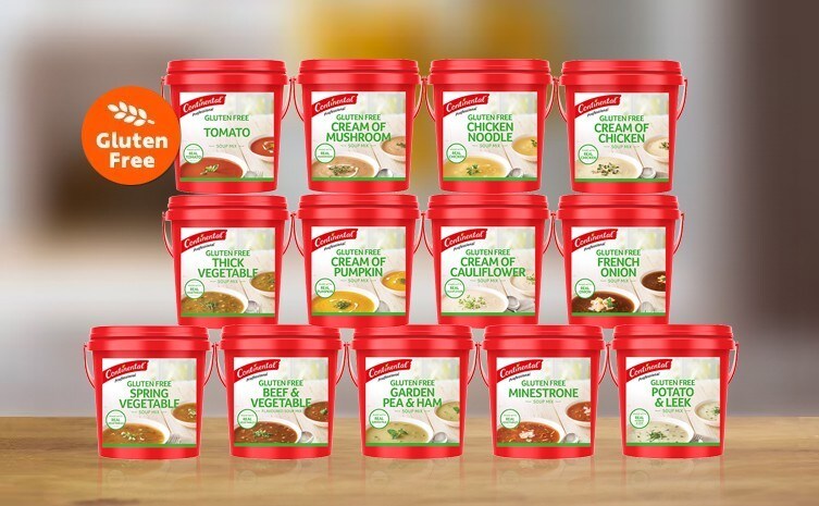 Range of Continental Gluten Free Soups Range of Continental Gluten Free Soups