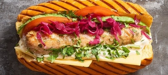 Avocado Salsa Hotdog Avocado Salsa Hotdog