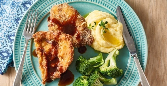 Lamb Schnitzel, Rosemary & Parmesan Crumb